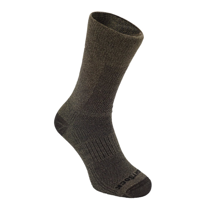 Wrightsock coolmesh ii brúnir tveggjalaga sokkar